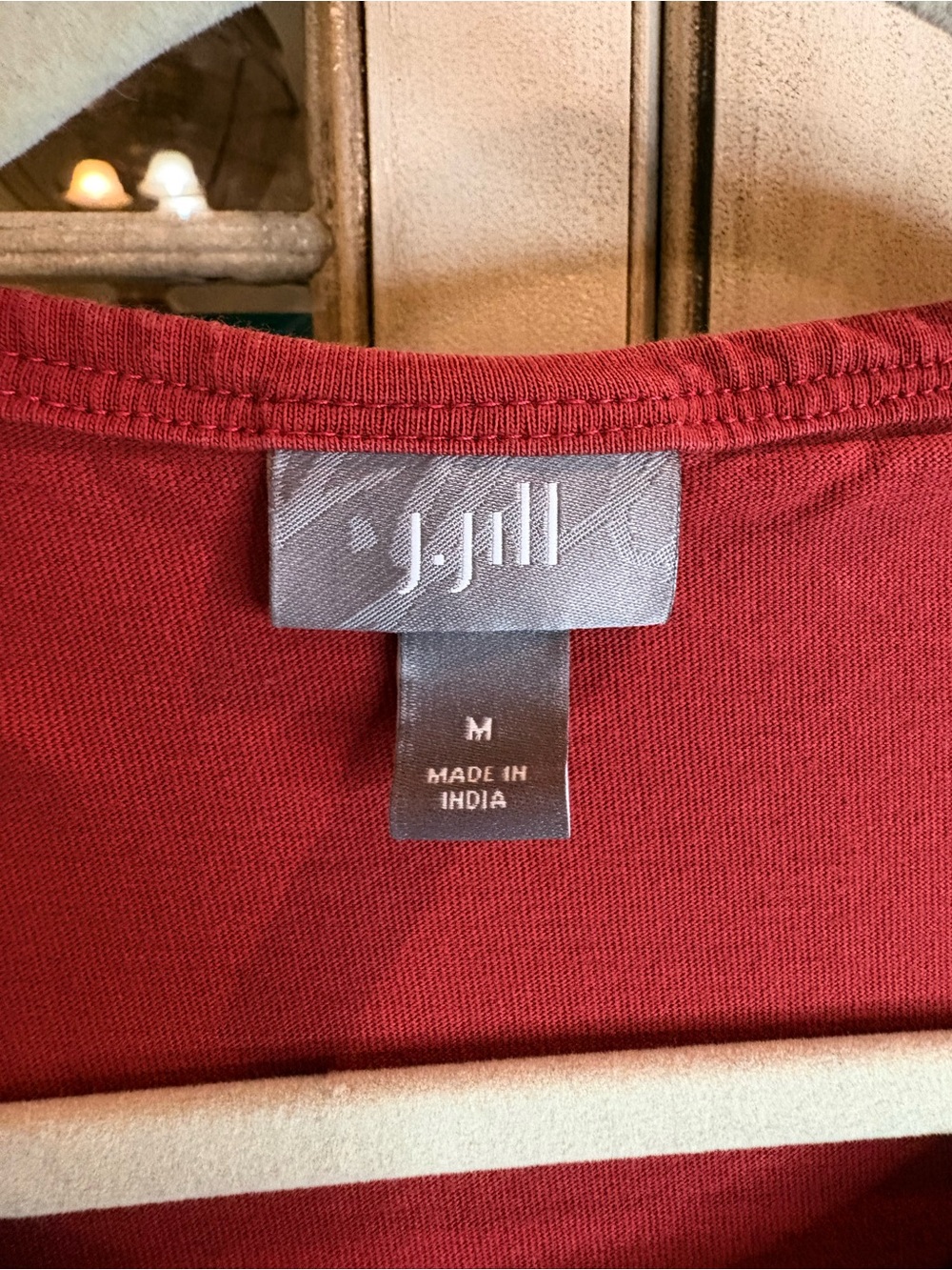 J. Jill Burnt Red Sleeveless Tiered Maxi Dress